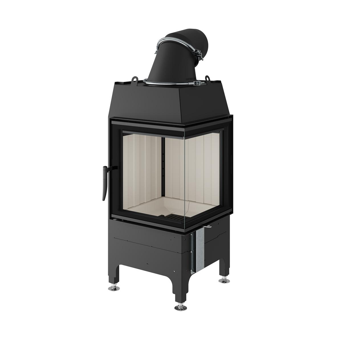 Kamineinsatz Spartherm Mini 2R 7 kW - Feuerraumauskleidung: weiß