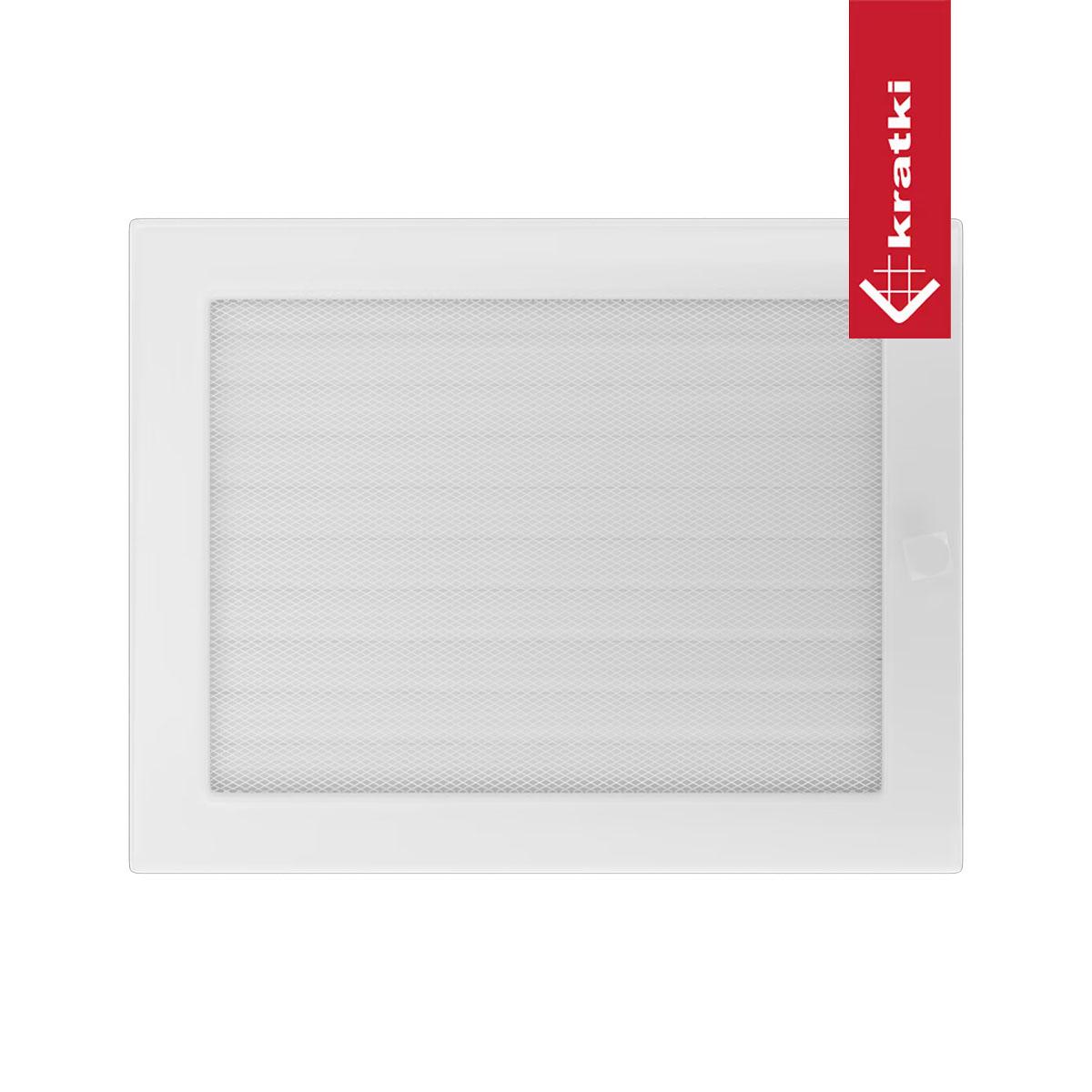 Kratki Warmluftgitter rechteckig - Größe: 22 x 30 cm - Farbe: Weiß