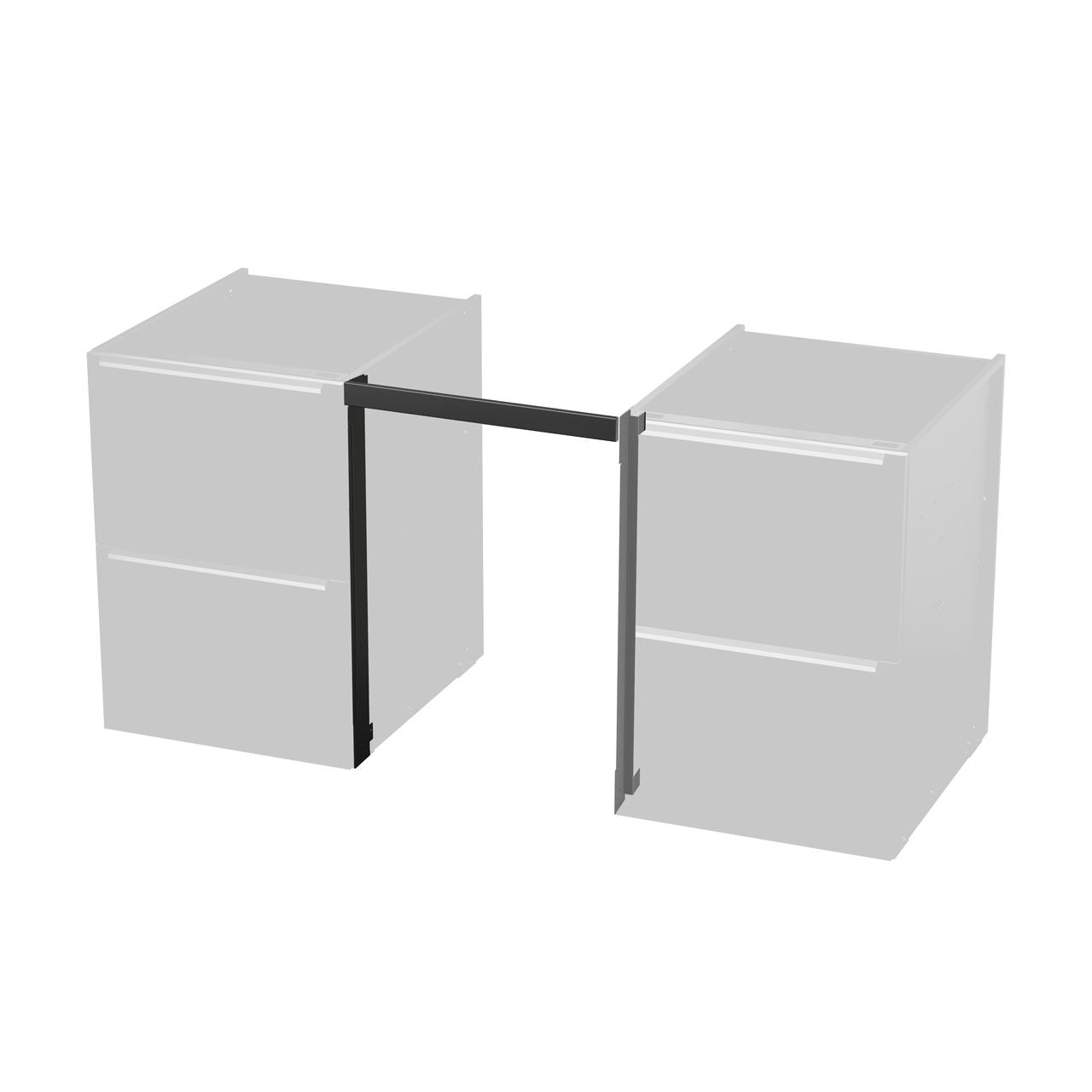 Outdoorküche vivandio elements / Blende Unterbau - Ausführung: Brückenblende für Unterbaugeräte 60x5cm, mattschwarz