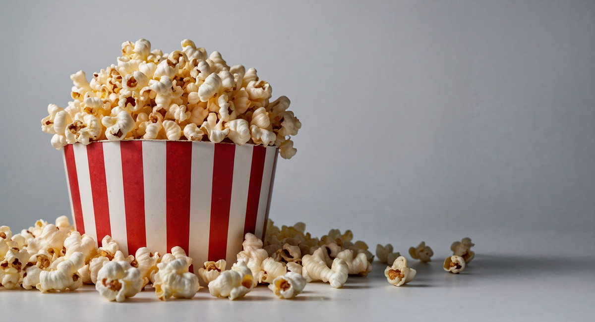 Titelbild, Popcorn, KI generiert Titelbild, Popcorn, KI generiert