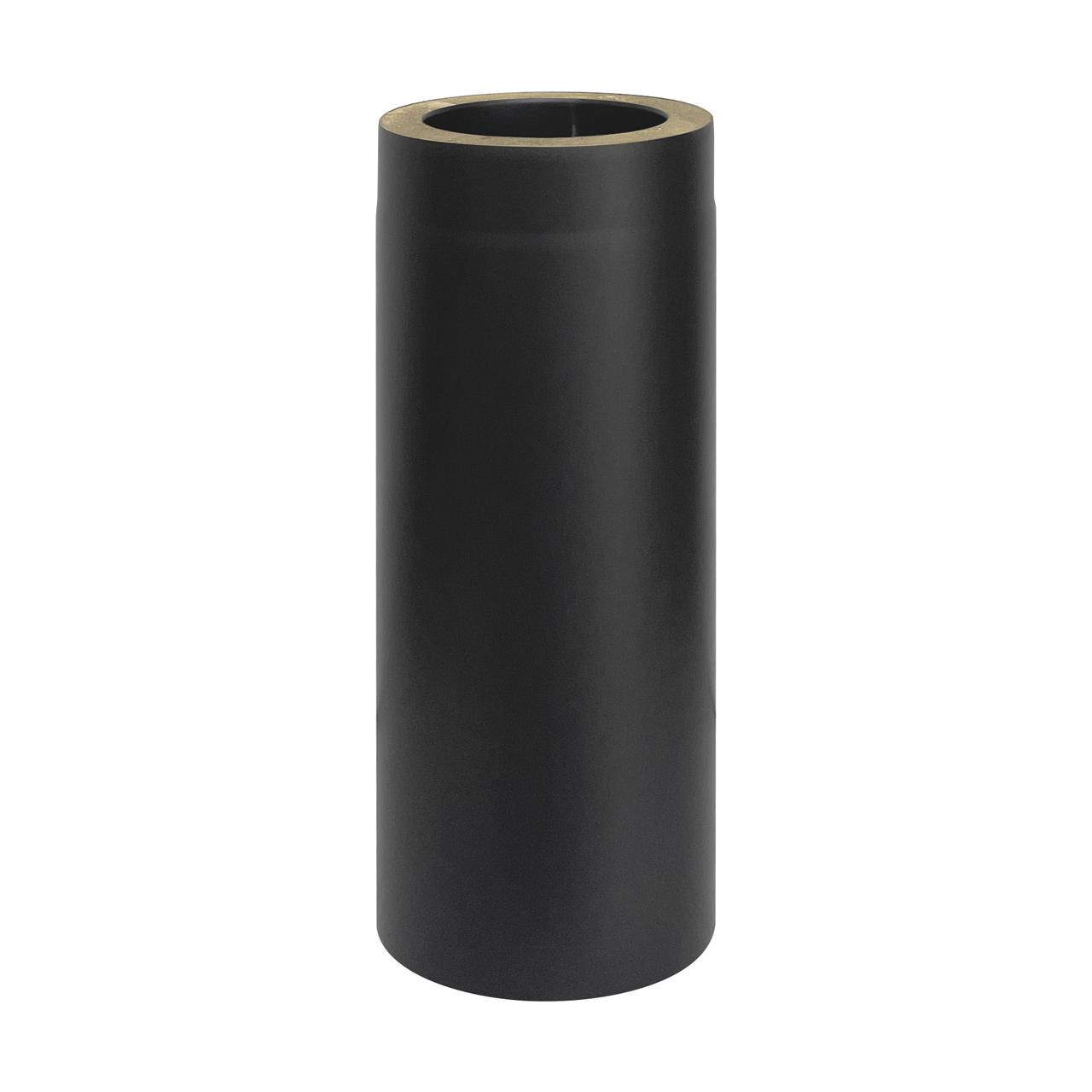Doppelwandiges Ofenrohr DN 150 mm Länge 500 mm Schwarz