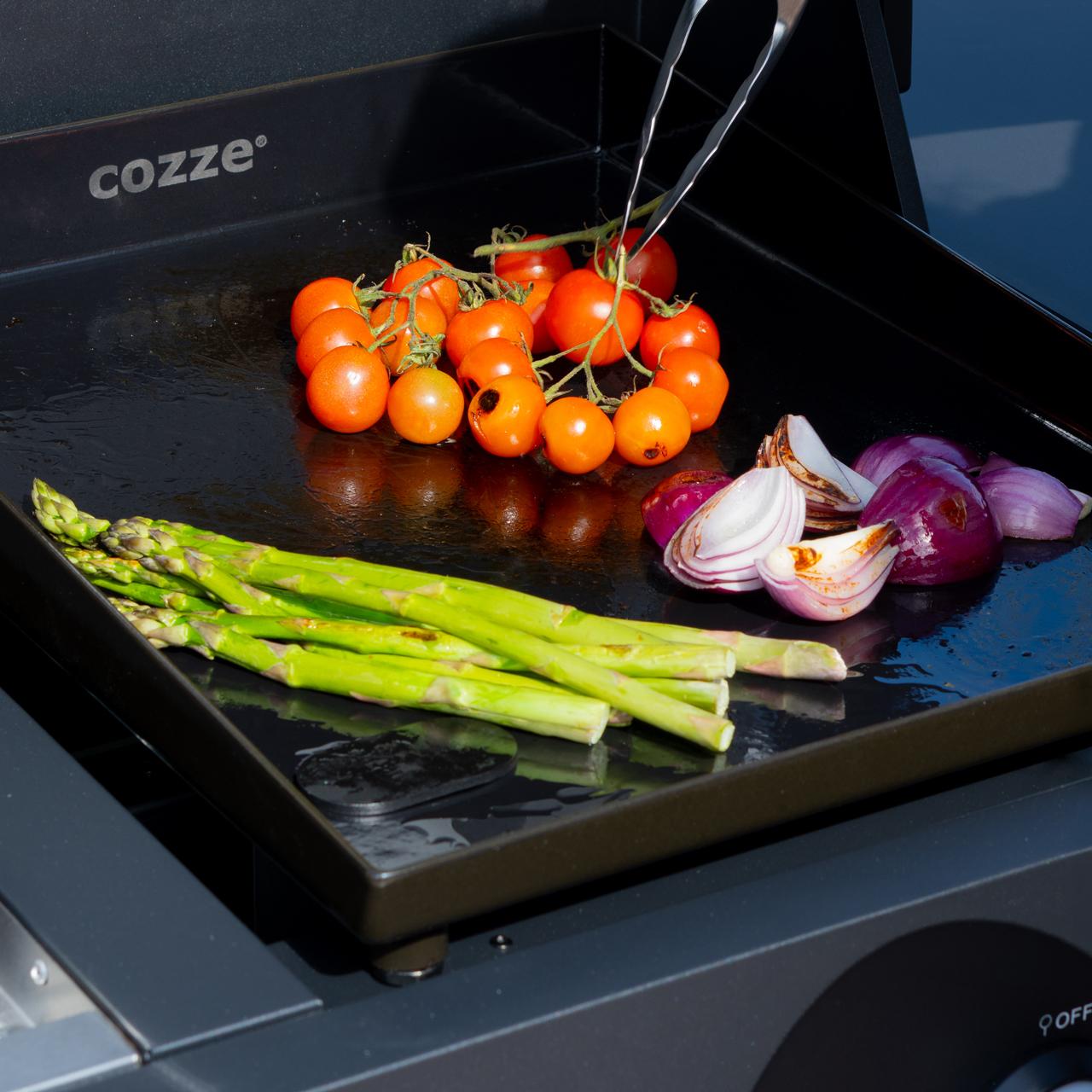 4-in-1 Plancha Grill Cozze G-900 Quattro mit 2 Brennern