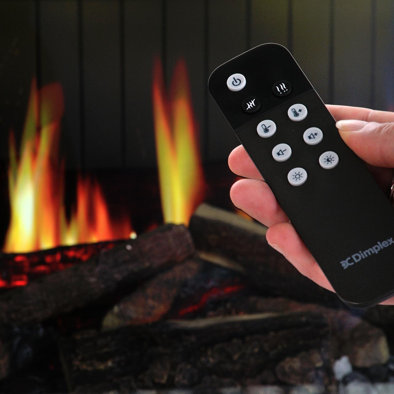 Dimplex Vista 70 I Elektrokamin - Opti-V Flame mit Sound, realistischen Holzscheiten und Heizfunktion