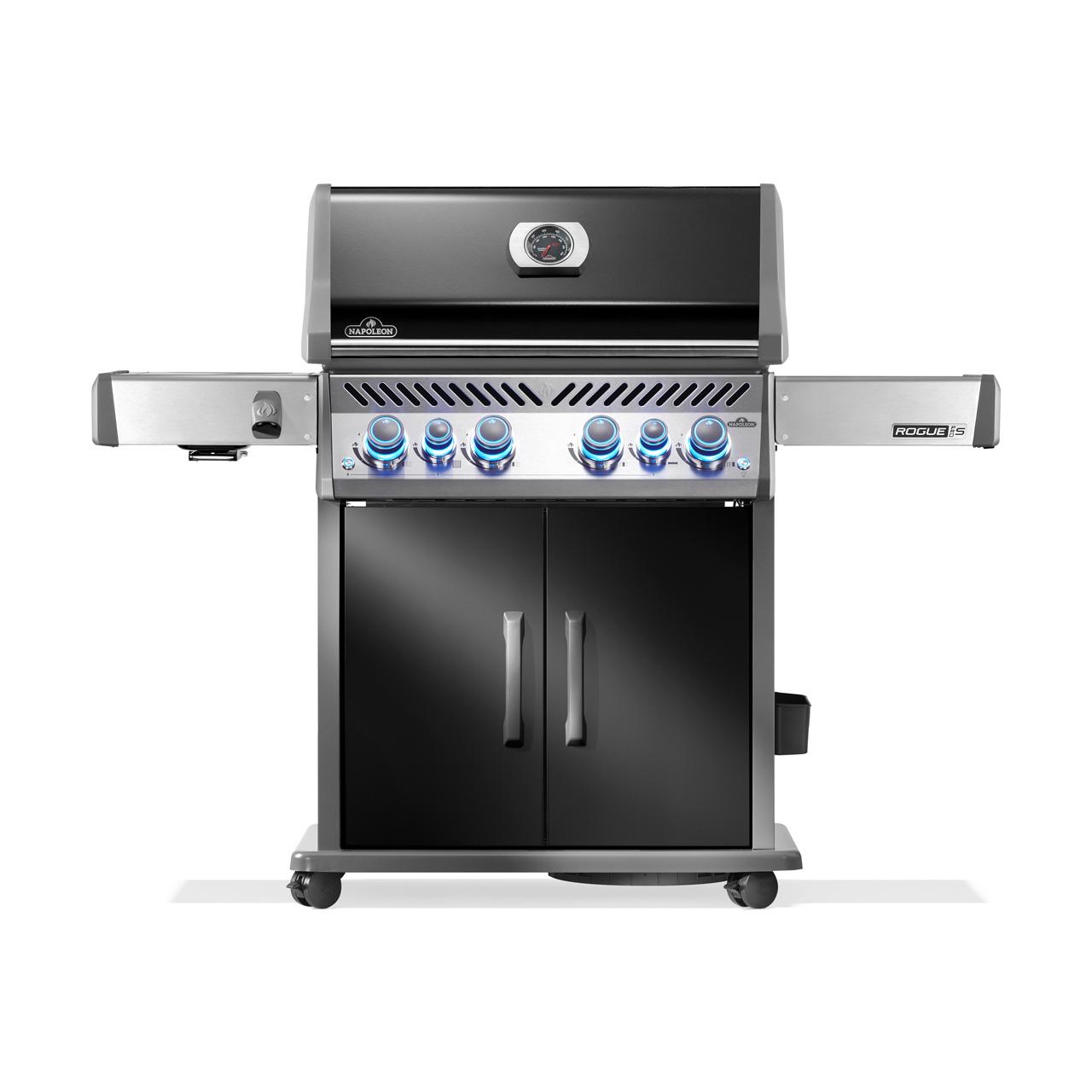 Gasgrill Napoleon Rogue PRO-S 525 Schwarz mit Gussrosten (2026) Bundle inkl. 2 Unterschränke