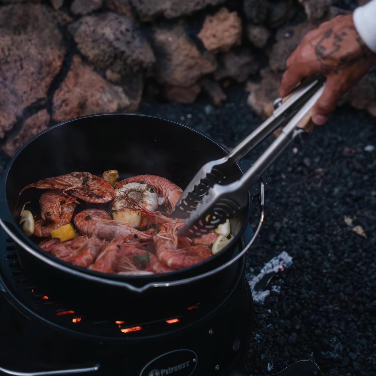 Petromax Teleskop Grillzange, verstellbares Grillbesteck