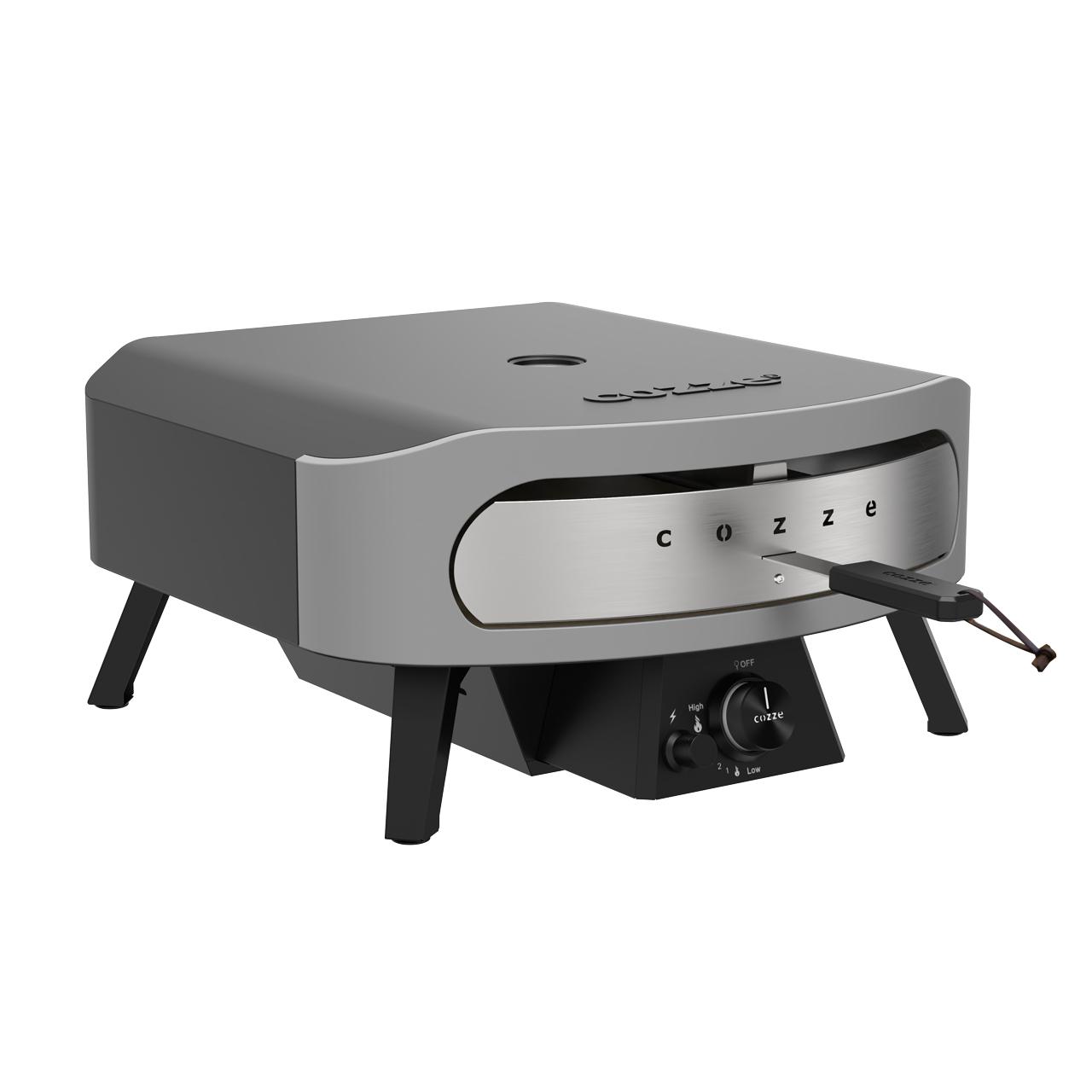 Gas Pizzaofen Cozze 17 Zoll Classic mit Thermometer und Pizzastein, inkl. Reglerset & Hitzeschild