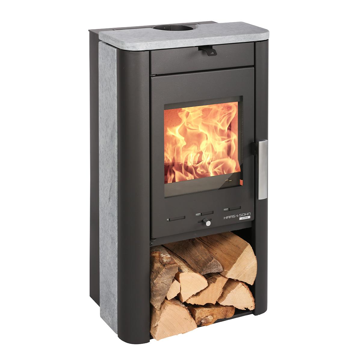 Kaminofen Haas und Sohn Prunus II 7,4 kW - Ausführung: Serpentino