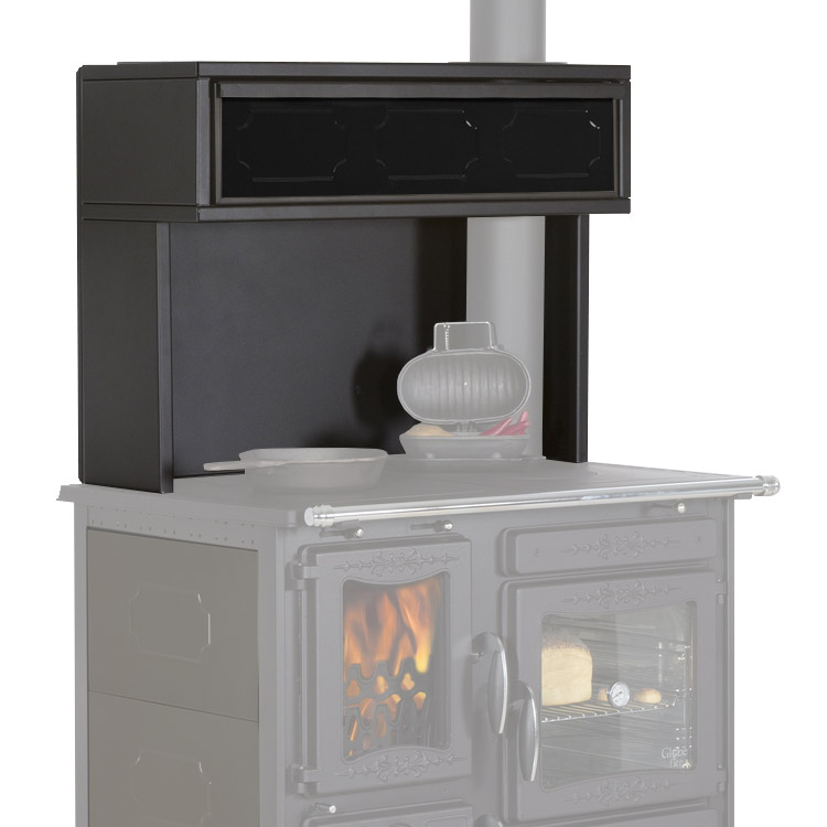 Aufsatz mit Klappe Schwarz