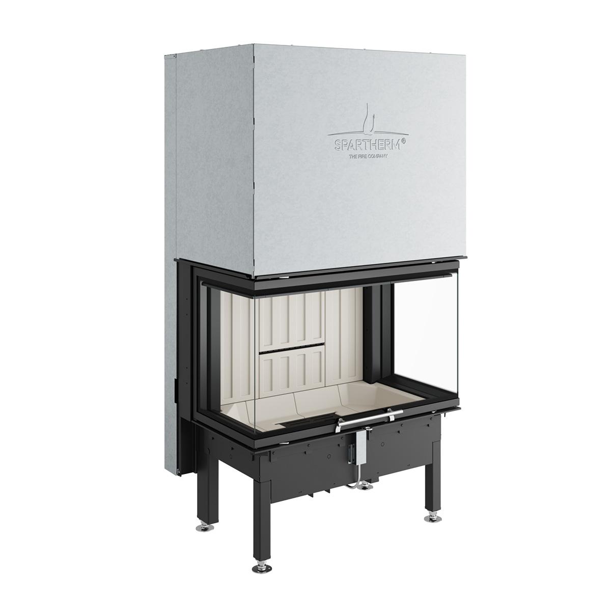 Kamineinsatz Spartherm Arte 3RL-80h 11,4 kW - Rauchrohrdurchmesser: 200 mm - Feuerraumauskleidung: weiß