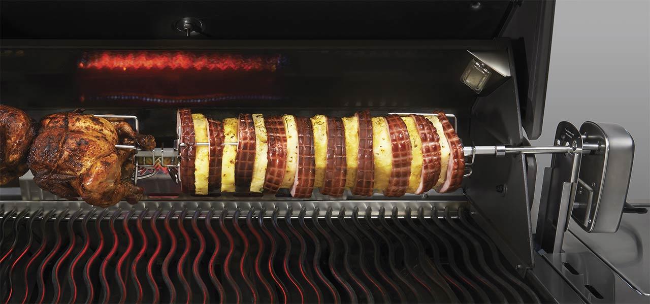 Grillzubehör Napoleon Drehspieß Set Commercial Quality PRO 605, LEX 605 und 730