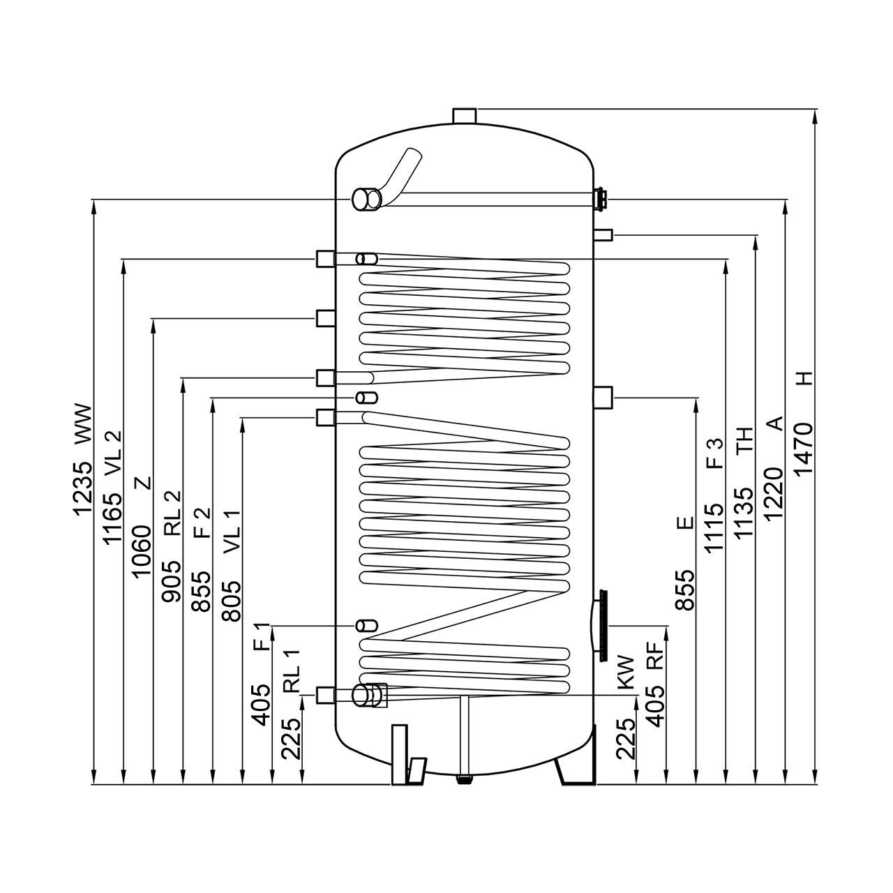 Solarthermie Komplettset Fläche 7,52 m² und Solarspeicher 400 l