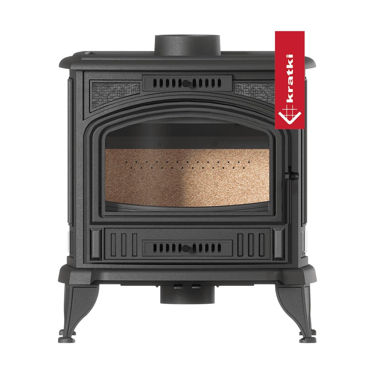 Kaminofen Kratki Koza K6 Eco 6,5 kW - Ausführung Rauchrohranschluss: 130 mm