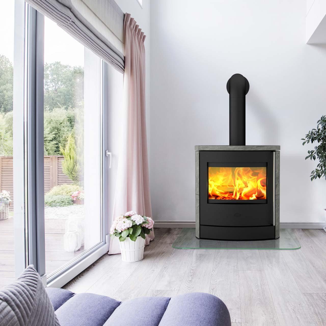 Kaminofen Fireplace Adamis Speckstein 7 kW