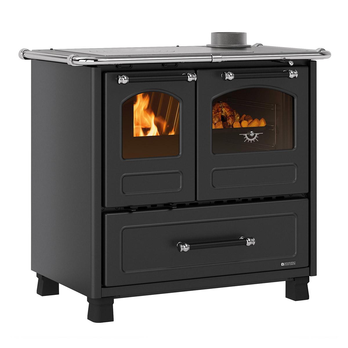 Küchenofen La Nordica Family.16 4,5 mit 7,5 kW - Verkleidung: Stahl Anthrazit