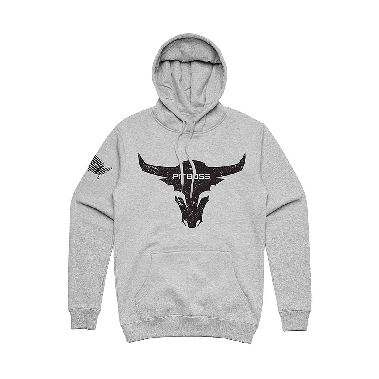 Pit Boss Bull Hoody Grau  - Größe: XXL