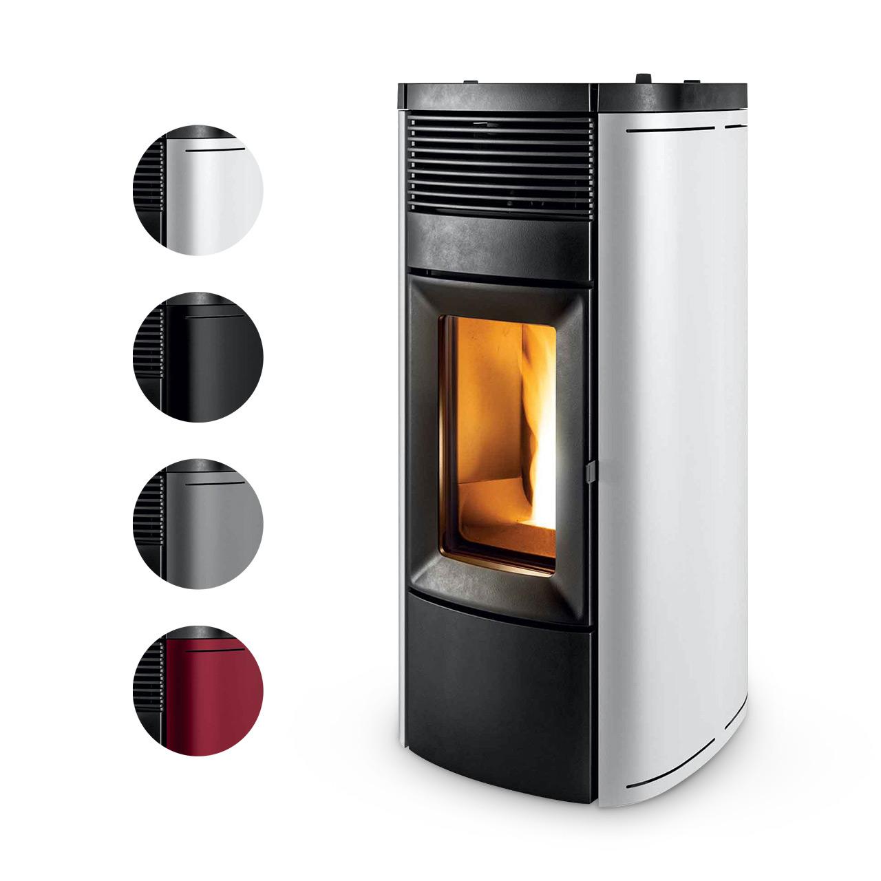 Pelletofen MCZ Musa Comfort Air Matic 12 Core R 12 kW - Ausführung: 313 Silver metal