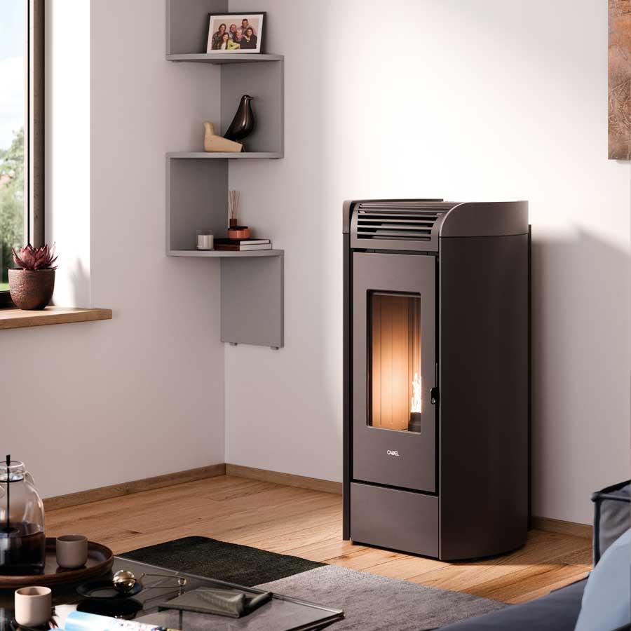 Pelletofen Cadel Fenice Plus 11 - Ausführung: Anthrazit/Titanium