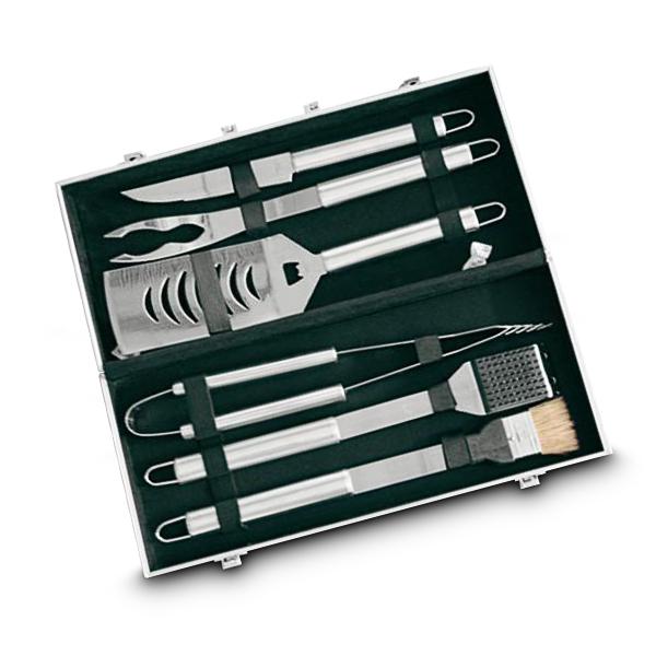 Grillzubehör Palazzetti Grillbesteck 6-teilig im Koffer Edelstahl