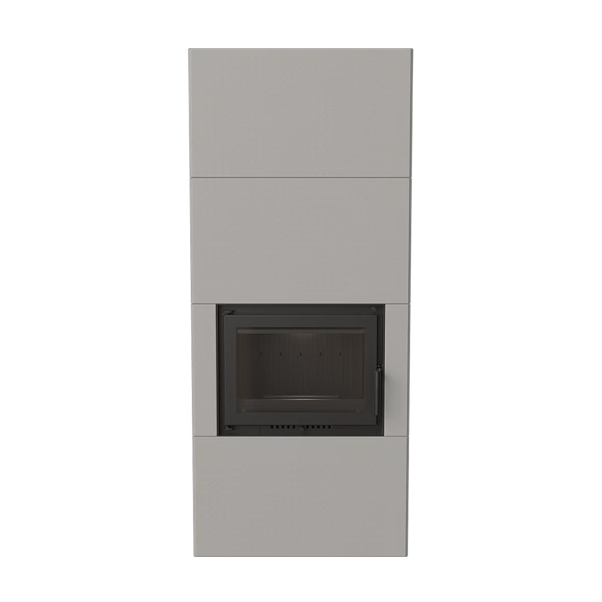 Kaminbausatz ILDNord Bergen Box mit 8 kW - Farbe: grau
