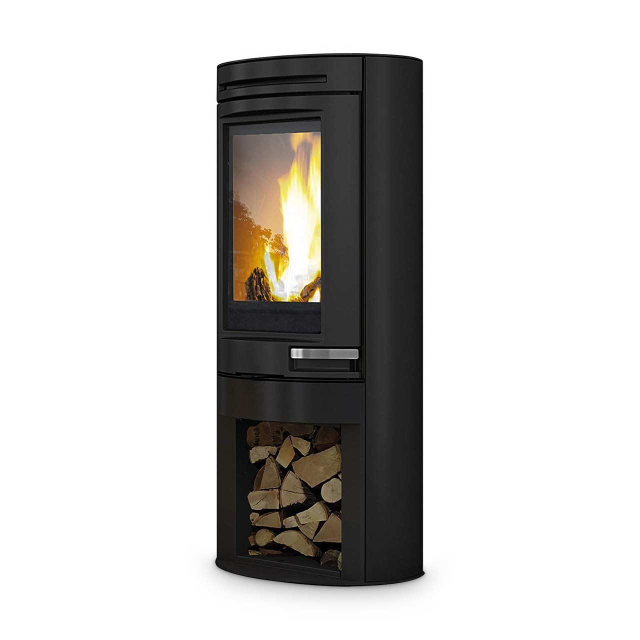 Kaminofen Edilkamin Tally Evo 8,1 kW - Ausführung: Stahl Schwarz