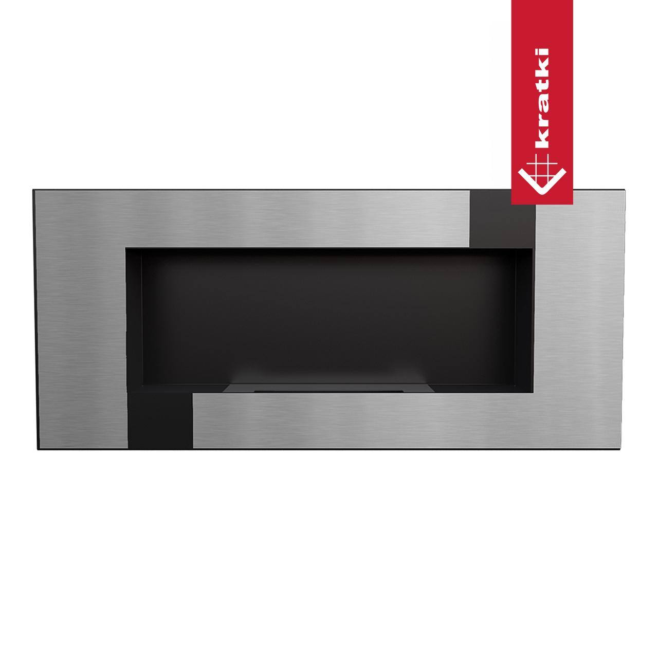Ethanol Kamin Kratki DELTA2/CZARNY/QUBE/TUV
