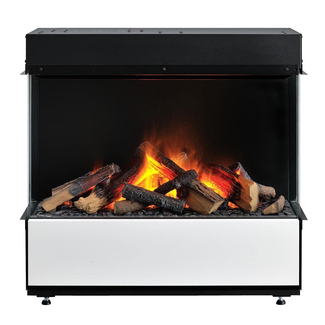 Dimplex 3 Step Multi Optimyst Elektrokamin - 3-seitiger Design Einbaukamin mit realistischem Wasserdampf-Flammenbild & App-Steuerung