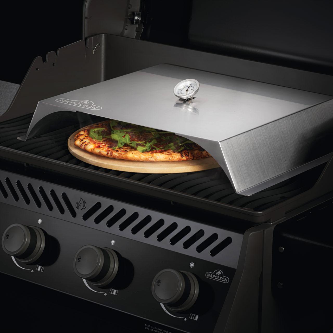 Napoleon Pizzaaufsatz/Ofen für Gasgrill aus Edelstahl