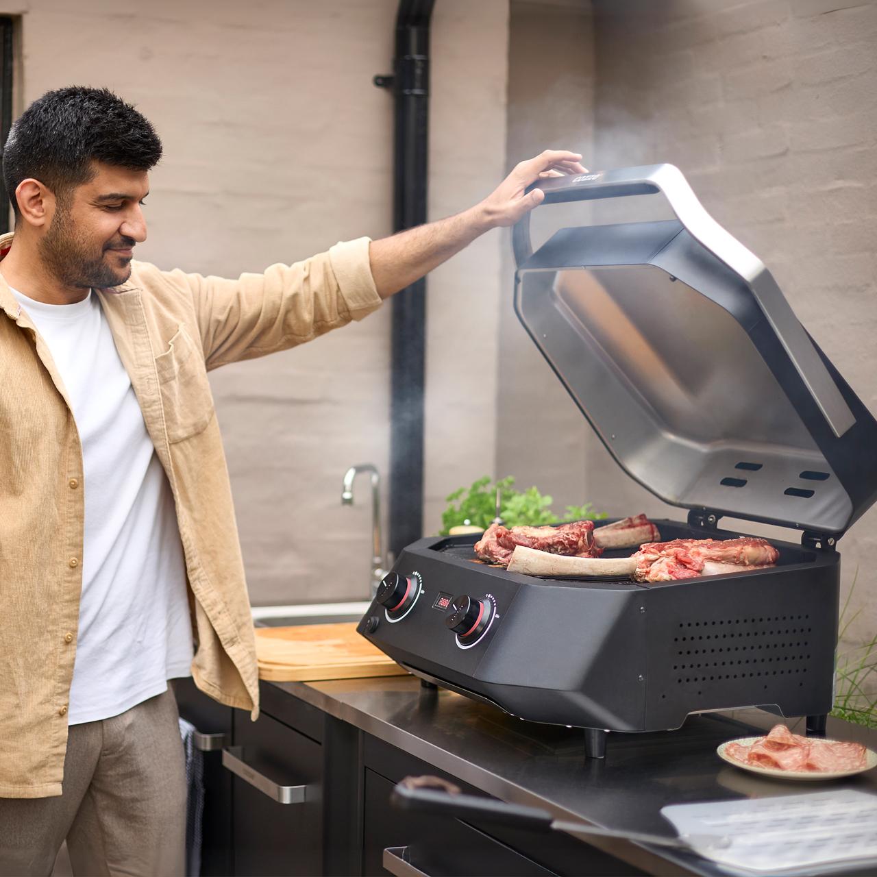 Elektrogrill Cozze E-500, 2100 W & Mehrzonenfunktion