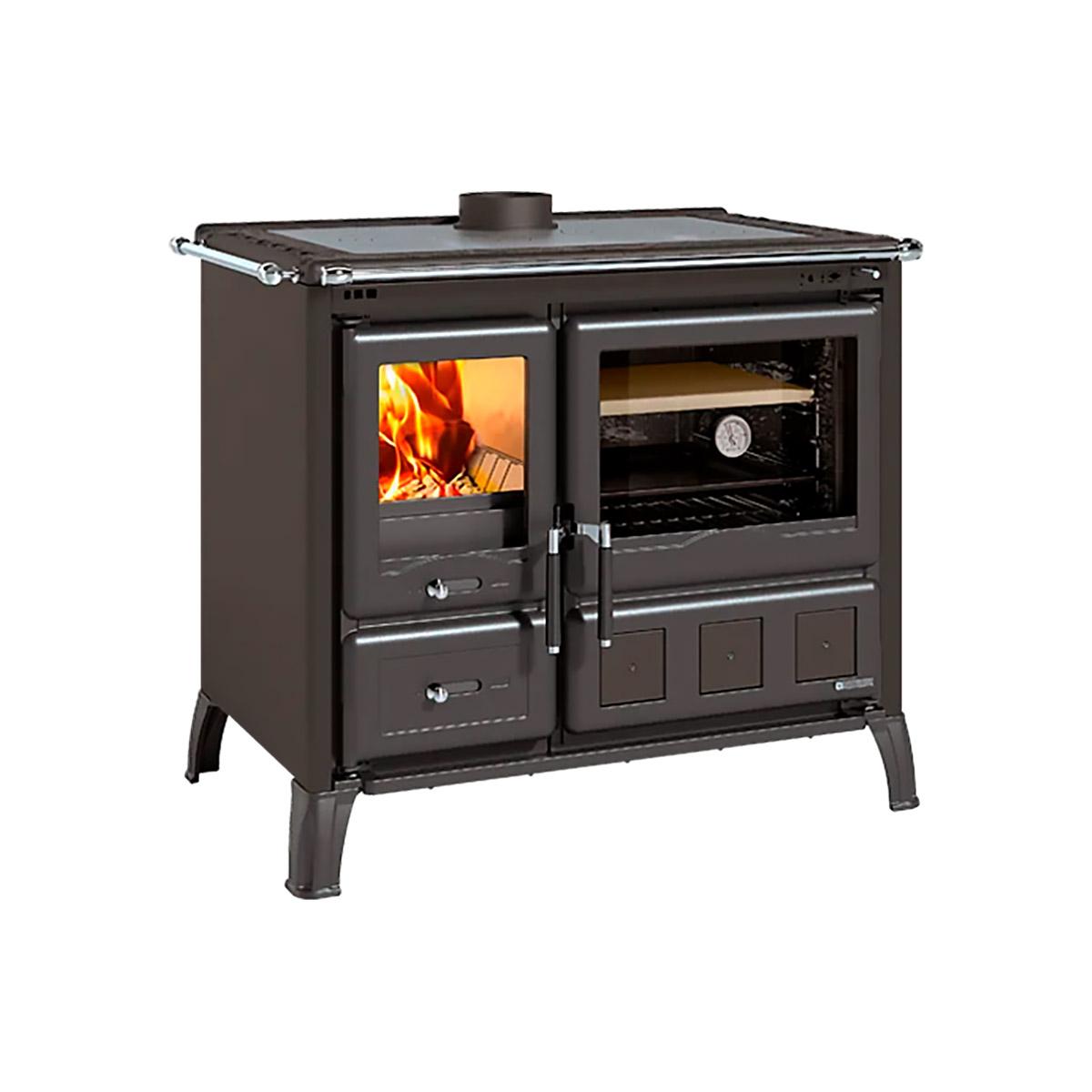 Küchenofen La Nordica Prestige Line Gardenia XXL mit 10,5 kW - Verkleidung: Anthrazit-Schwarz