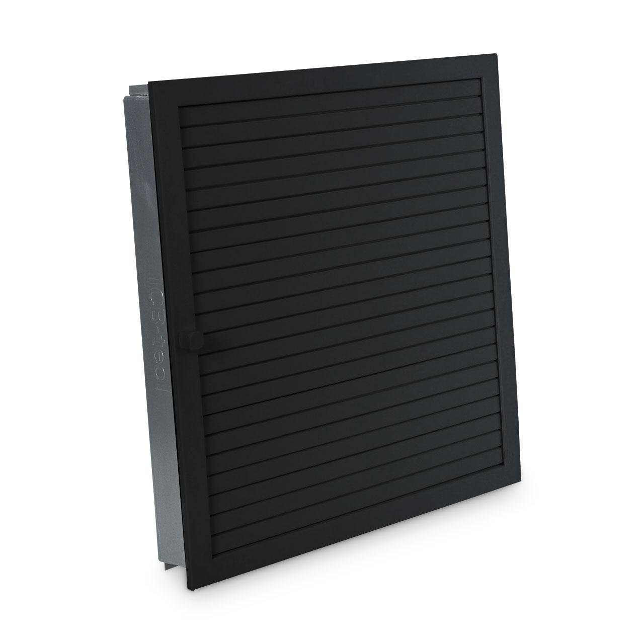 Lüftungsgitter CB-Tec Warmluftgitter Schwarz - Ausführung: 23x23 cm