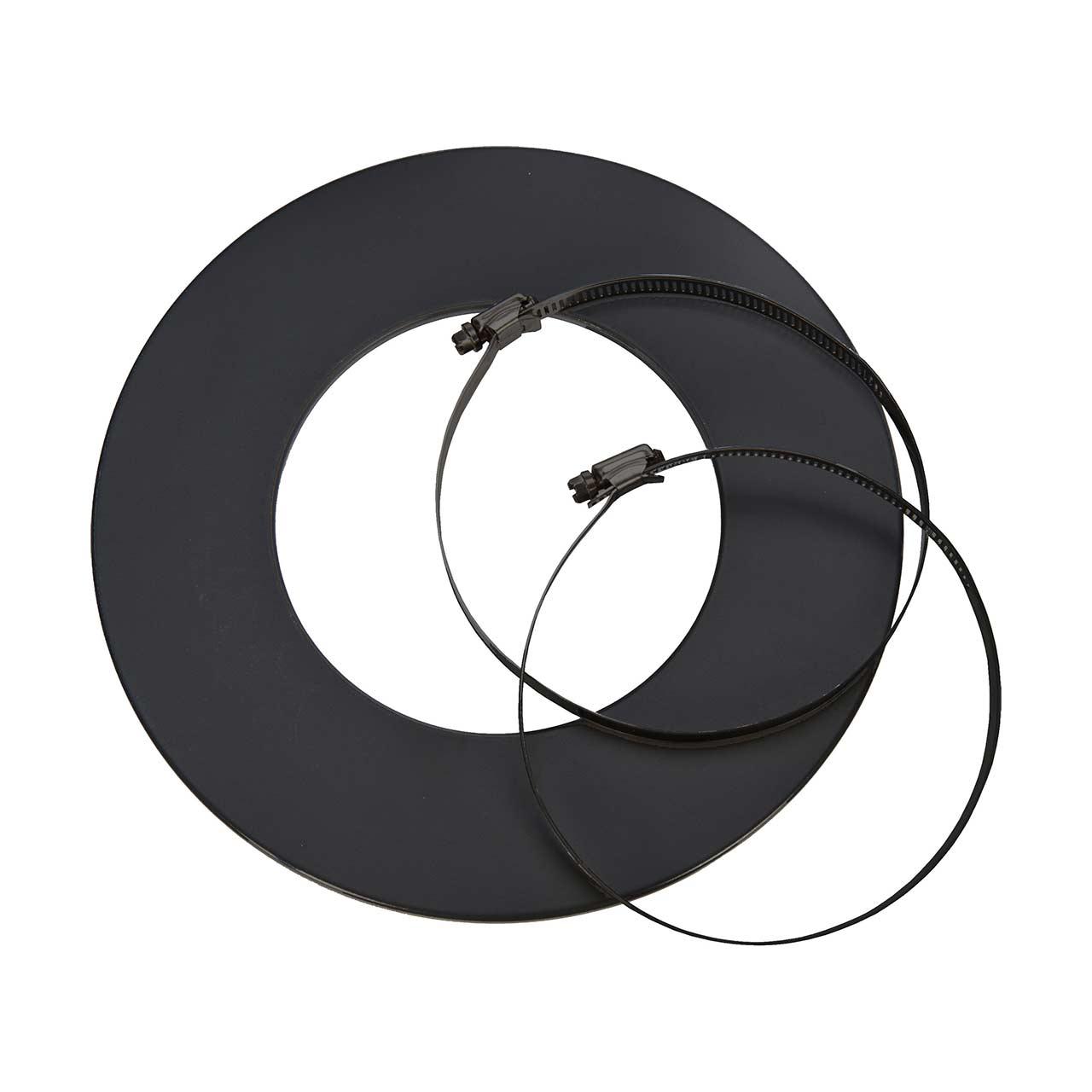 CB-Tec Rosette für Aluflexrohr Schwarz - Durchmesser: 67mm