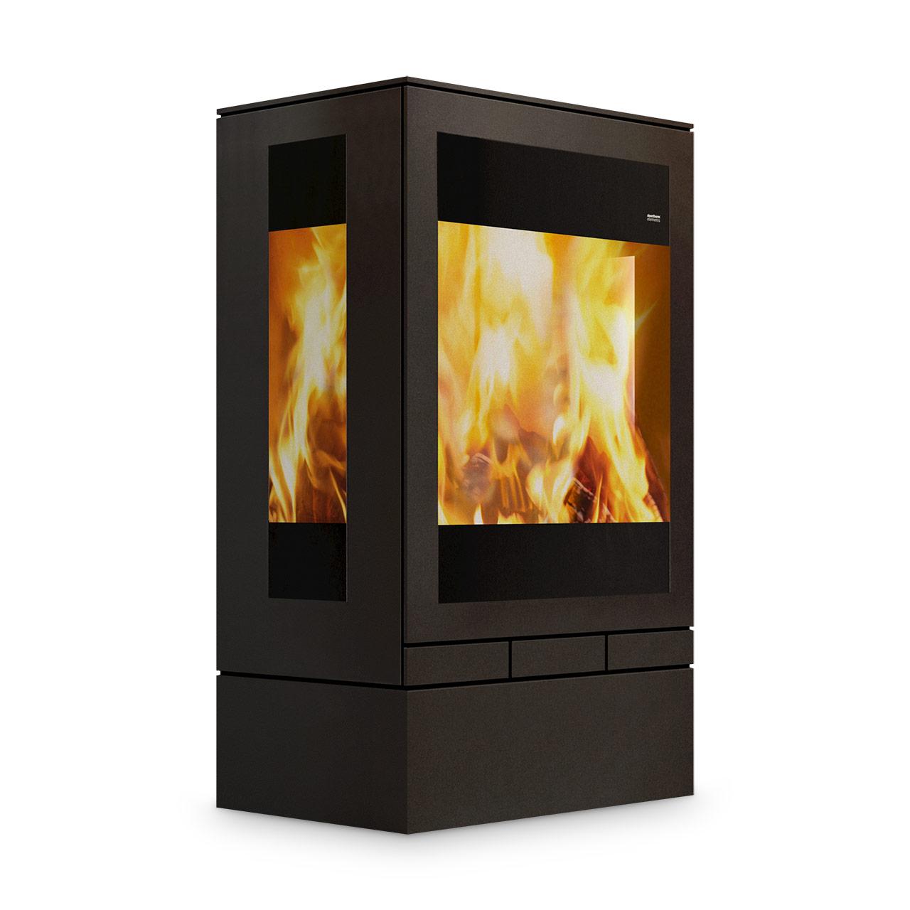 Kaminofen Skantherm Elements 603 3S 10 kW - Ausführung: Türanschlag rechts (Griff links)