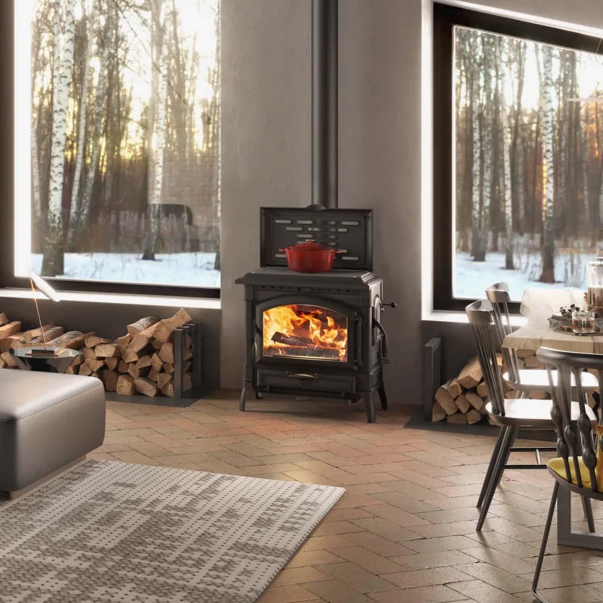 Kaminofen La Nordica Isotta CC Lean mit 9,3 kW