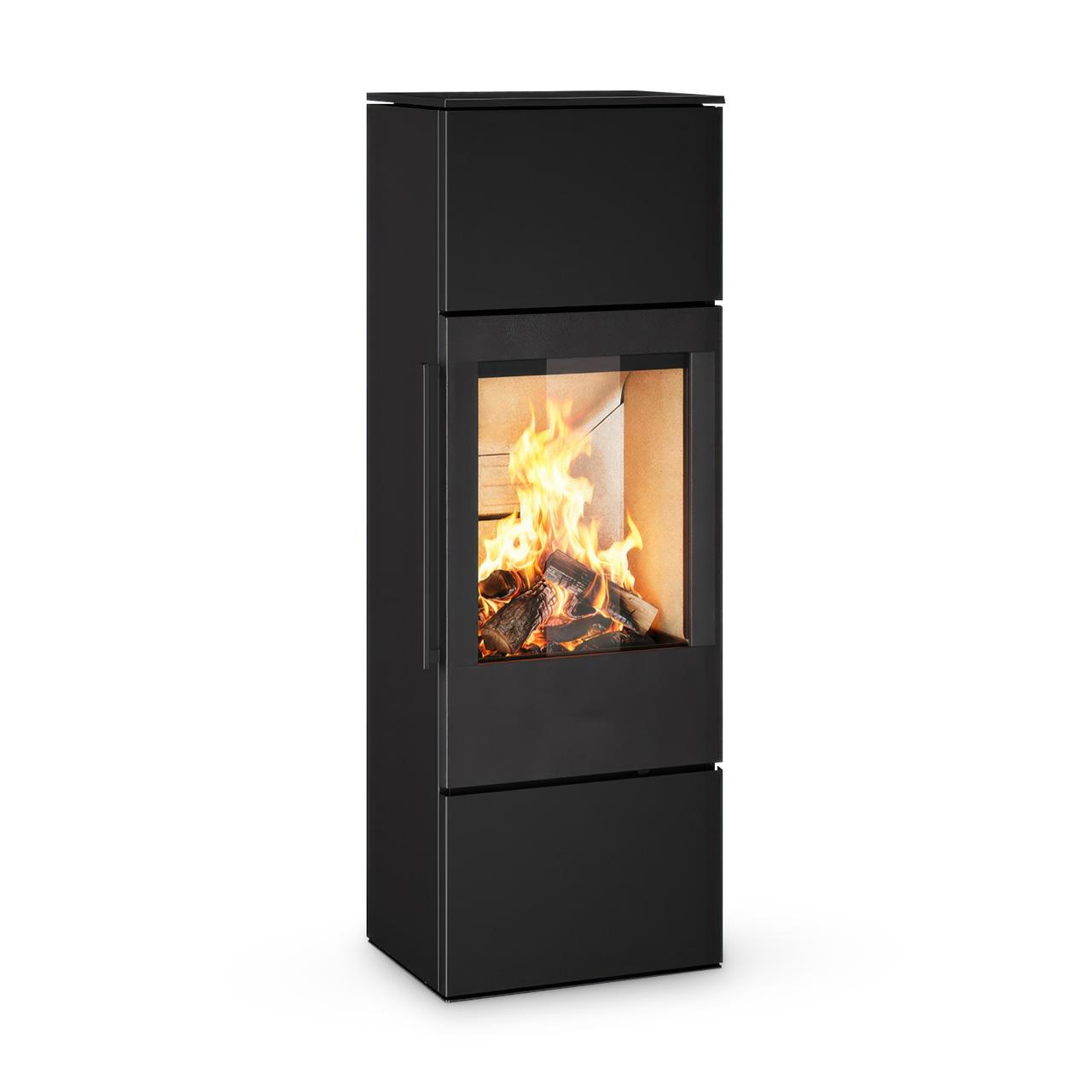 Kaminofen HWAM 5260 Autopilot 4,4 kW, Sondermodell inkl. Wärmespeicher - Ausführung: 5260c, Tür Classic, Korpus Schwarz
