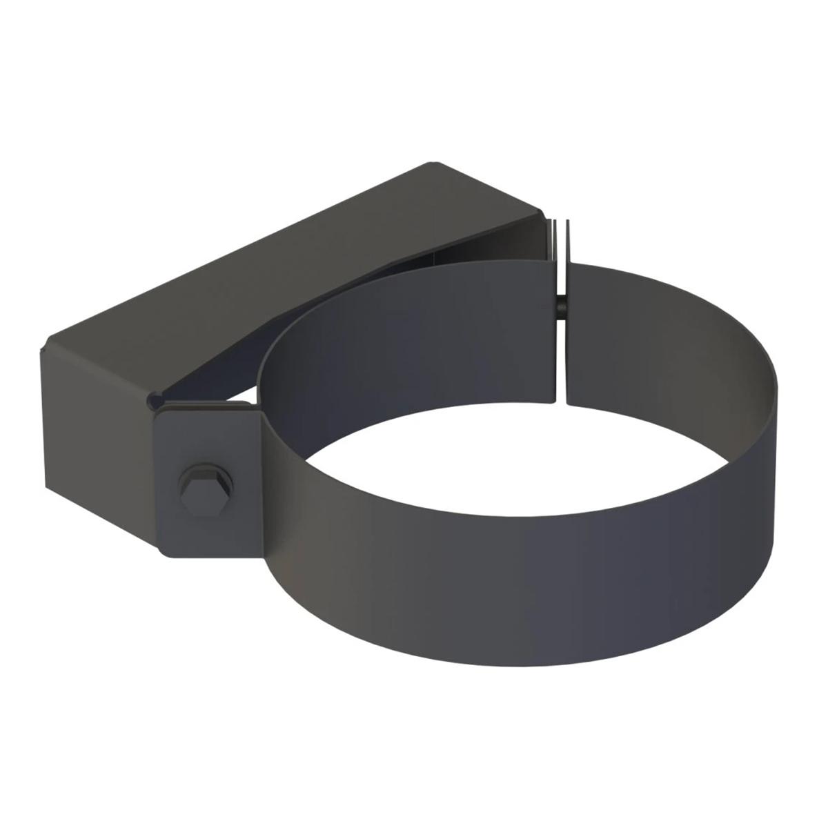 Jeremias DW-BLACK Wandhalter starr, Wandabstand 50mm - für Schornstein-Innendurchmesser: 150mm