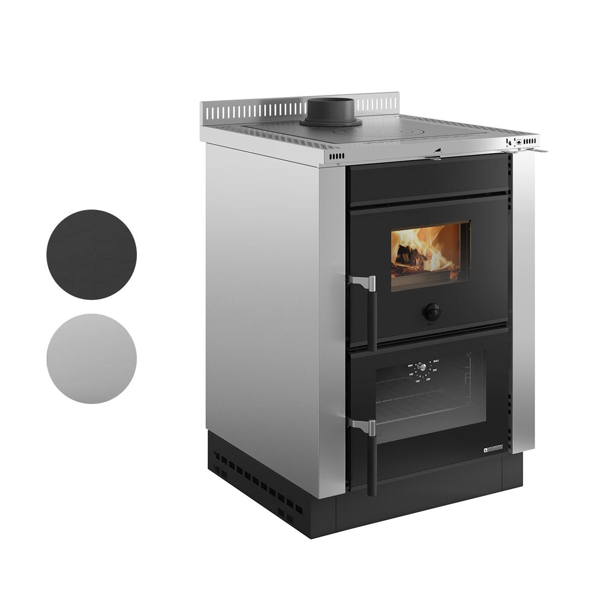 Küchenofen La Nordica Vicenza.16 mit 6 kW - Verkleidung: Stahl anthrazit