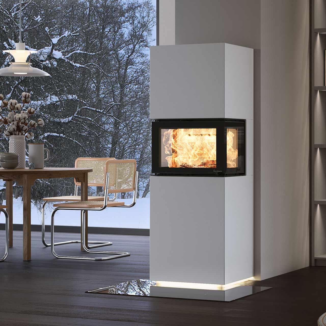 Ausstellungsstück - Kaminbausatz Nordpeis Cannes II 5,4 kW