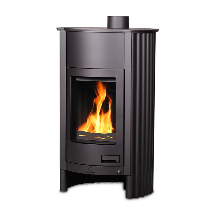 Warmluftofen Masterflamme Grande 1, 17 kW - Ausführung: Schwarz