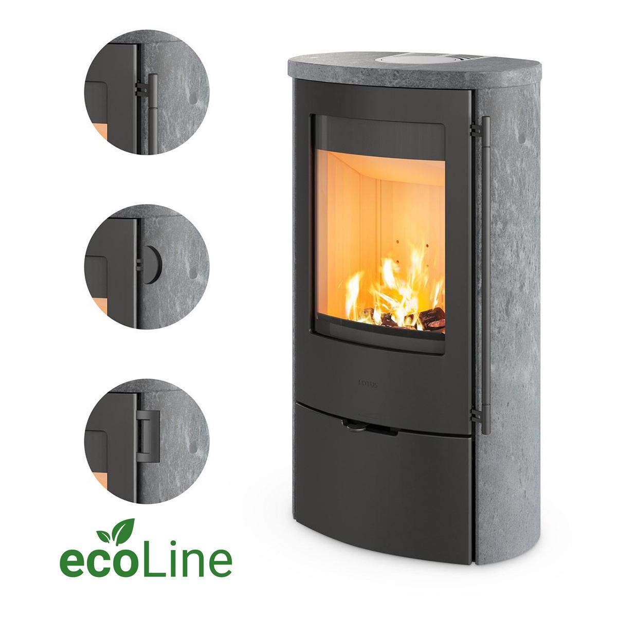 Kaminofen Lotus Jubilee 25 Speckstein ecoLine 7,2 kW