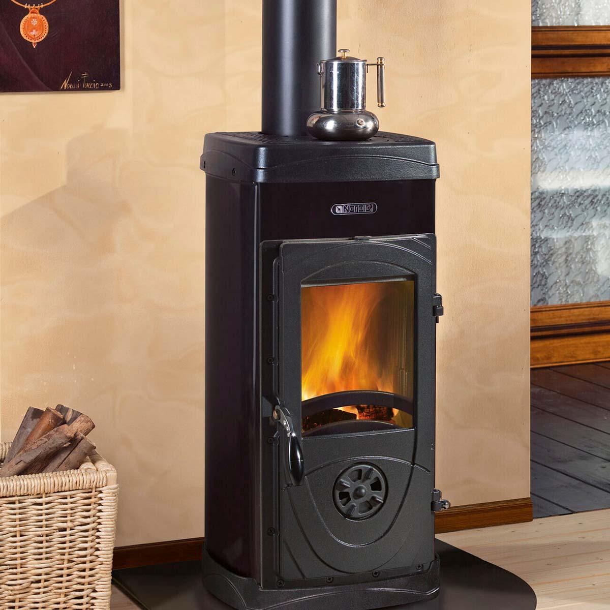 Kaminofen La Nordica Super Junior Lean mit 5,7 kW - Farbe: Schwarz