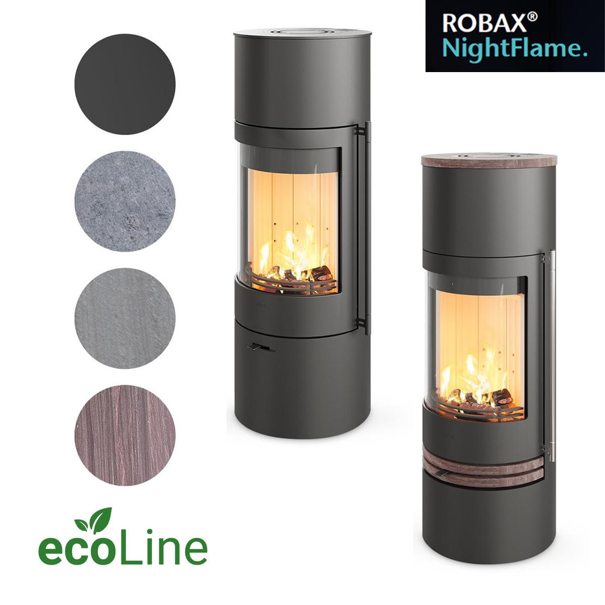 Kaminofen Lotus Orbis 2 Robax NightFlame ecoLine 5 kW