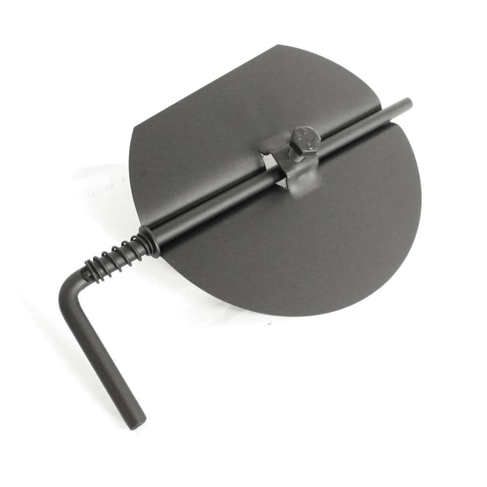 Ofenrohr Drosselklappe DN 120 bis 180 mm Schwarz - Durchmesser: 120mm