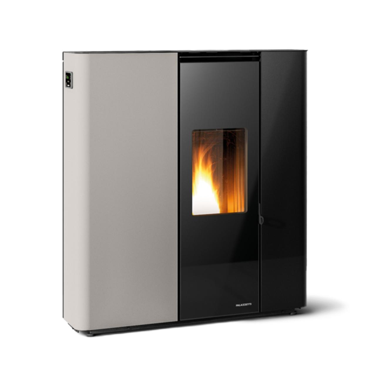 Pelletofen Palazzetti Ecofire Scarlet Lux TC 6, 6 kW - Ausführung: Stahl Taubengrau