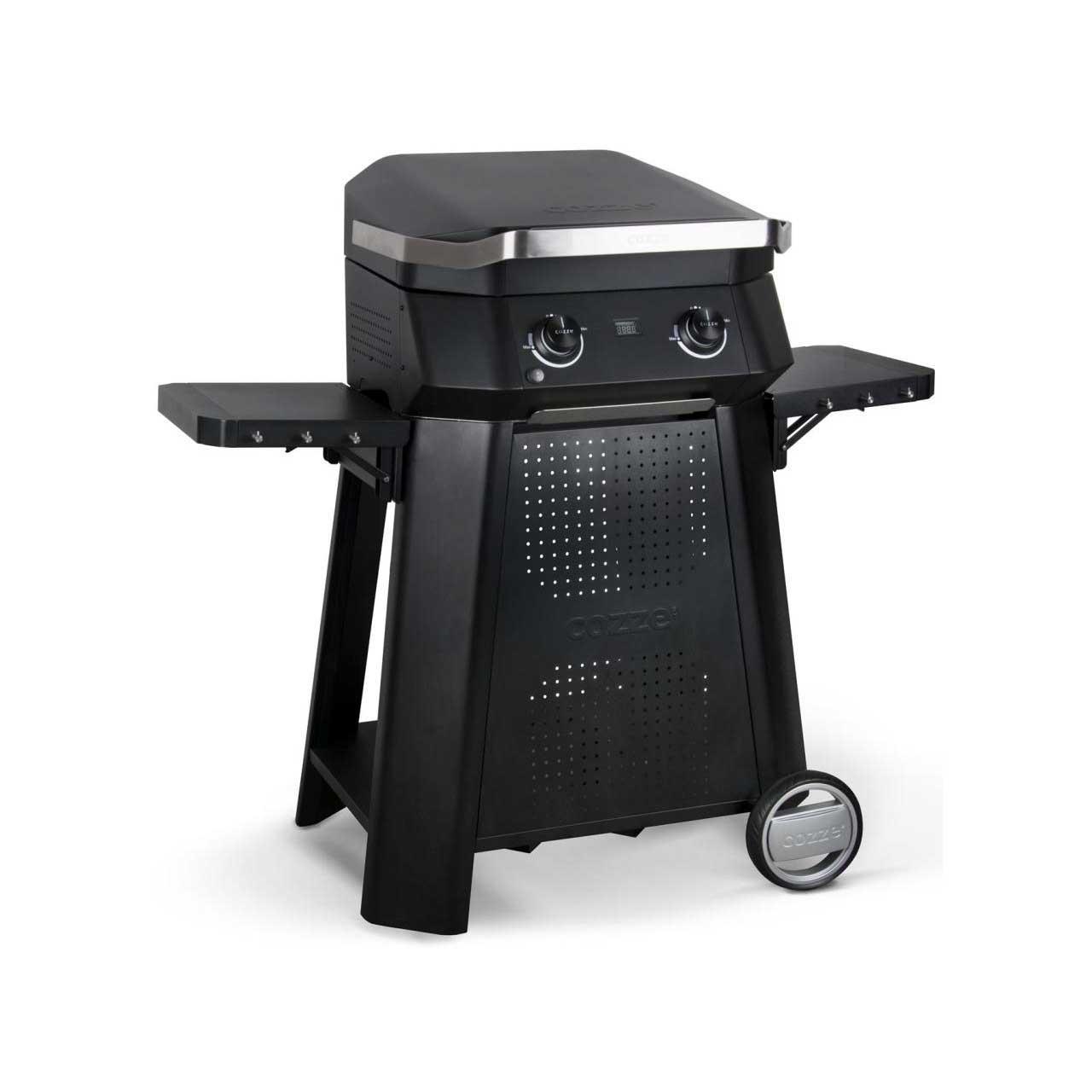Cozze Plancha Grill Bundle: Gas Plancha 500 inkl. Outdoor Tisch und Edelstahl Grillspatel