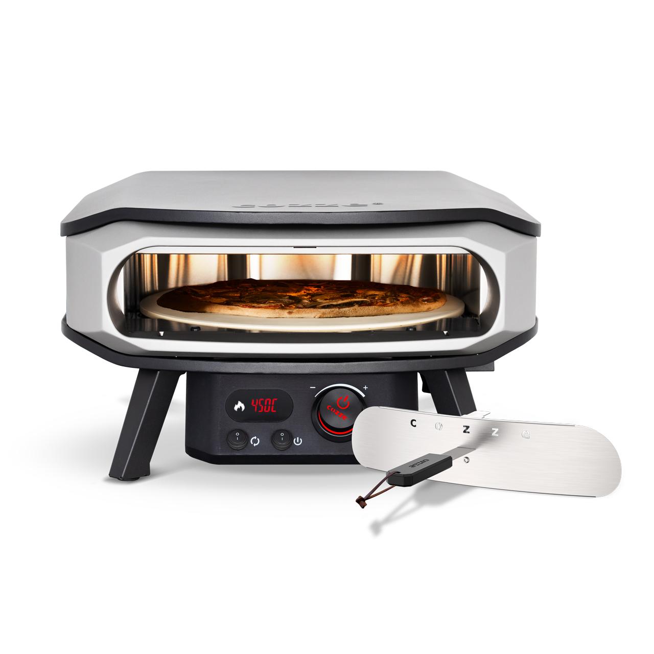 Elektro Pizzaofen Cozze 17 Zoll Premium Rotate 2200 W inkl. drehbarer Pizzastein & Hitzeschild