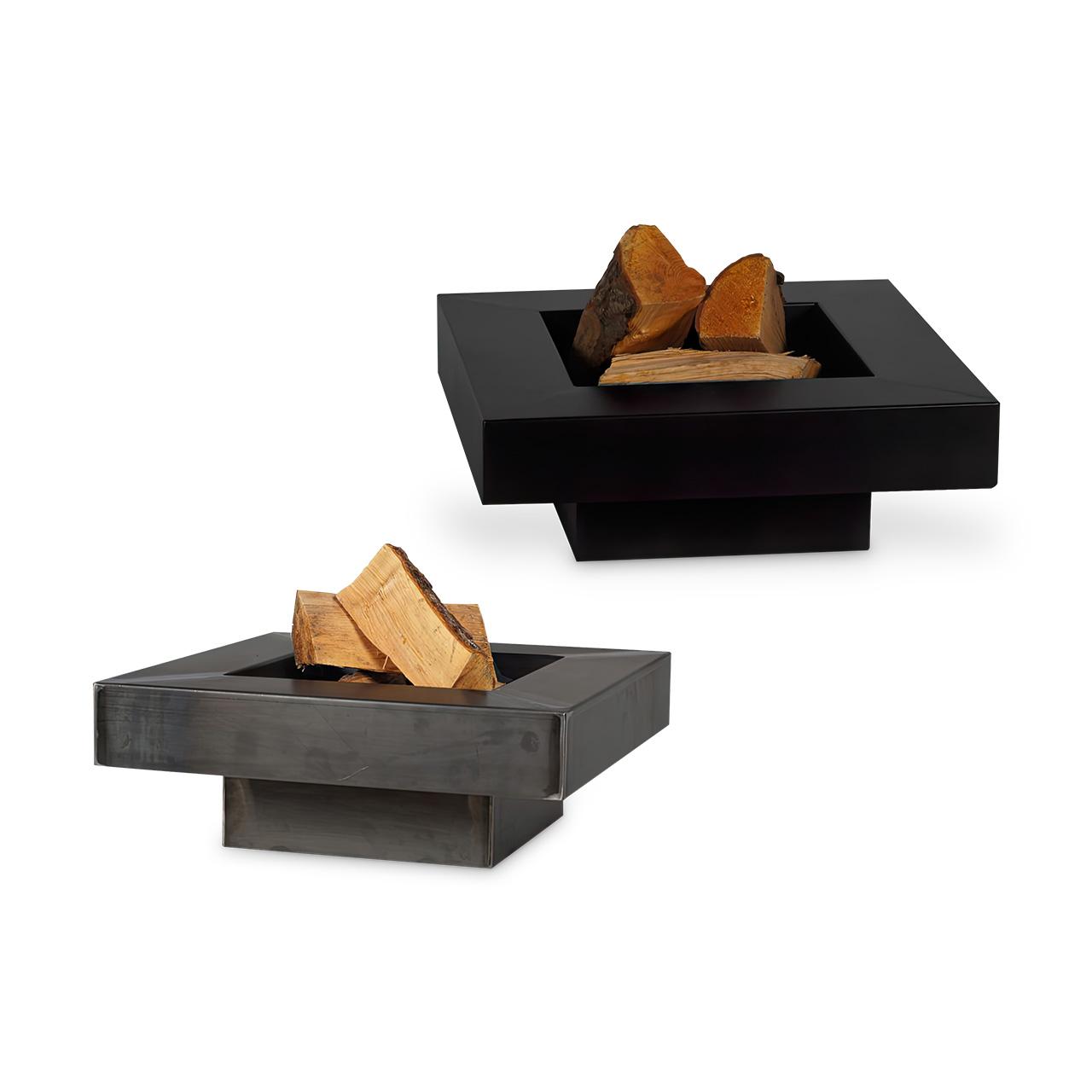 Feuerschale Rügen 05 aus Stahl, 60 bis 80 cm - Ausführung: unlackiert, 60x60 cm