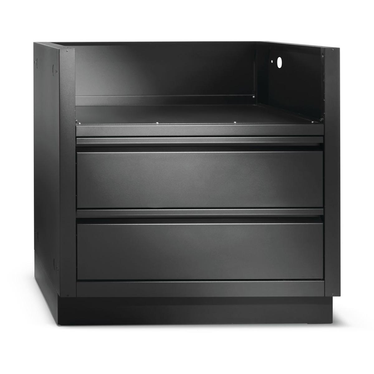 Outdoorküche Napoleon Oasis Einbau Unterschrank mattschwarz für BI32 / BIG32