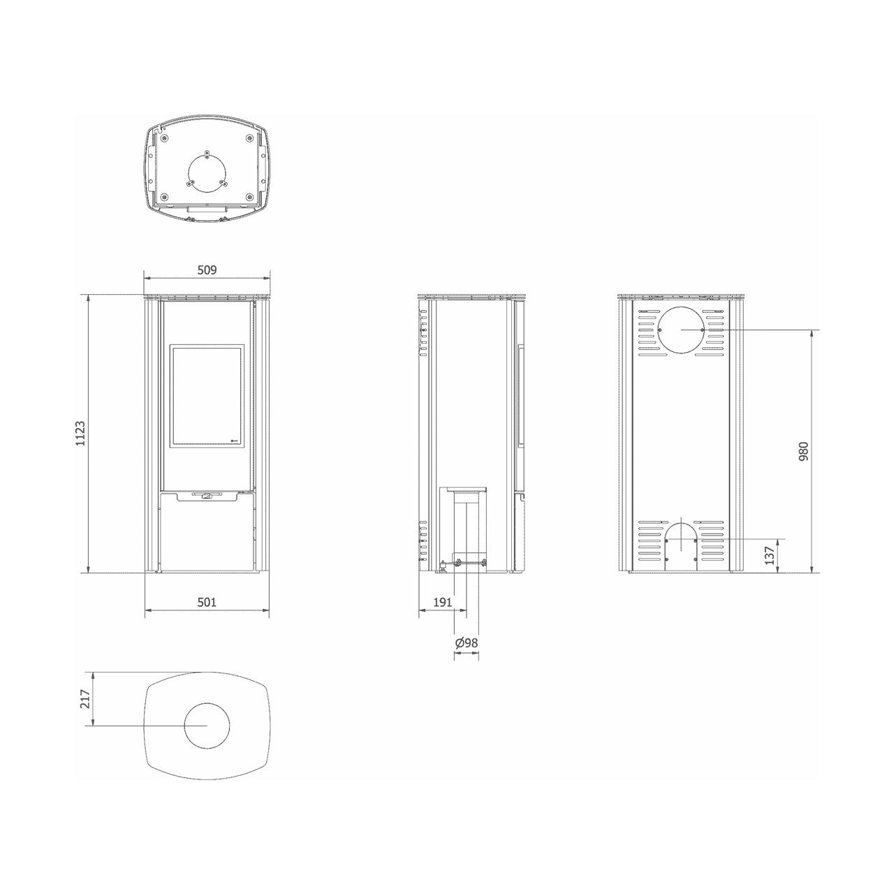 Kaminofen Kratki ENYO-R 8 kW
