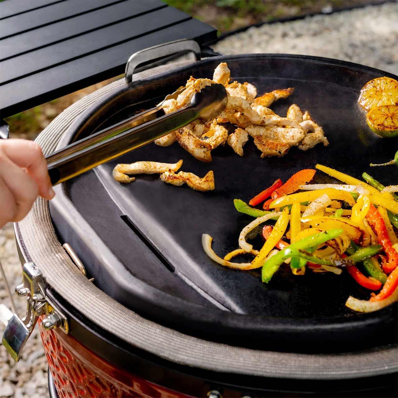 Grillzubehör Kamado Joe Karbon Steel Grillplatte, Plancha für Classic Joe