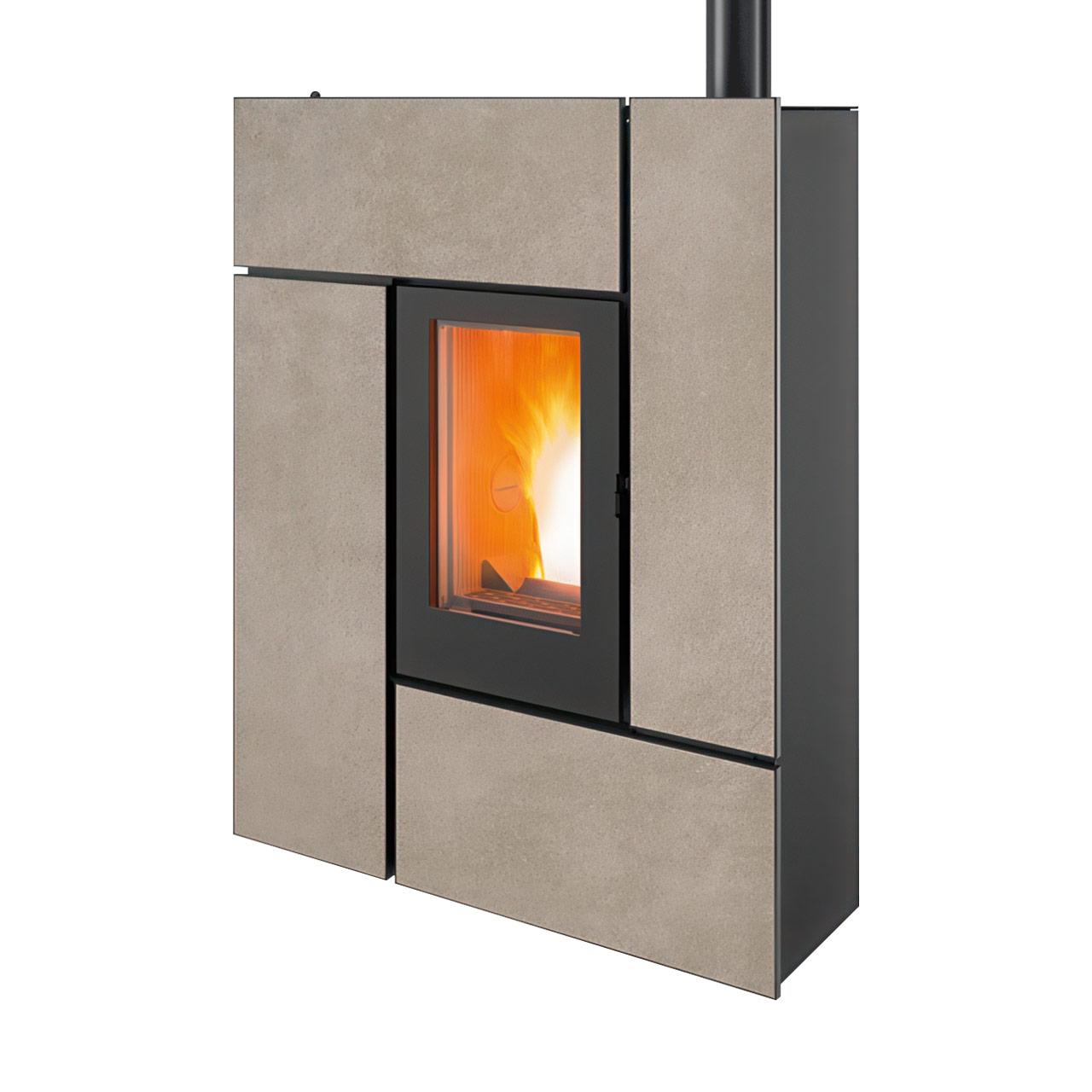 Pelletofen MCZ Rock Comfort Air 8 XUP! 5S 7,9 kW, kanalisierbar - Ausführung: Tortora